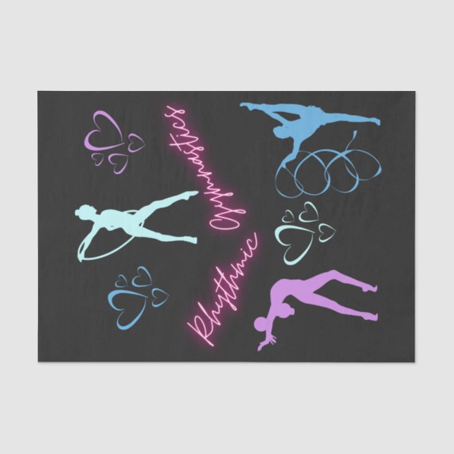 Rhythmic Gymnastics Hoop, Ribbon and Ball   Tissue Paper (Front)
