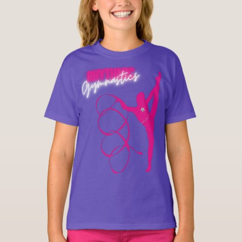 Rhythmic Gymnastics Hot Pink T_Shirt