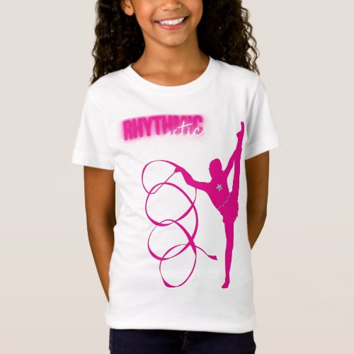 Rhythmic Gymnastics Hot Pink T_Shirt