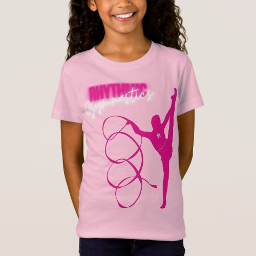 Rhythmic Gymnastics Hot Pink T_Shirt