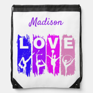 Rhythmic Gymnastics Love  Drawstring Bag