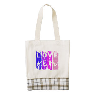Rhythmic Gymnastics Love     Zazzle HEART Tote Bag