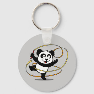 Rhythmic Gymnastics Panda Keychain