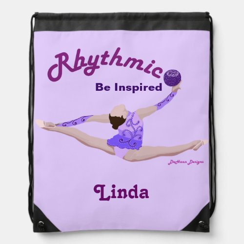 Rhythmic Gymnastics Personalized Bakcpack Drawstring Bag