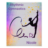 Rhythmic Gymnastics Personalized Photo Print