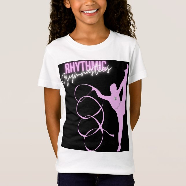 Rhythmic Gymnastics Purple Lilac T-Shirt (Front)