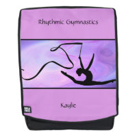 Rhythmic Gymnastics Purple Ribbon Backpack