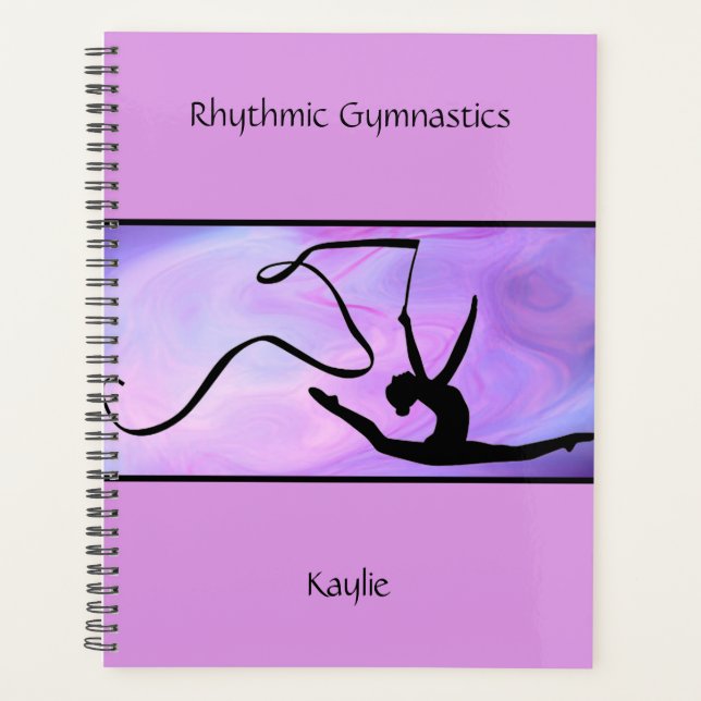 Rhythmic Gymnastics Purple Ribbon Planner (Front)