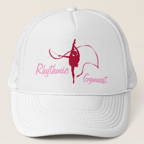 Rhythmic Gymnastics red  pink graphic hat cap