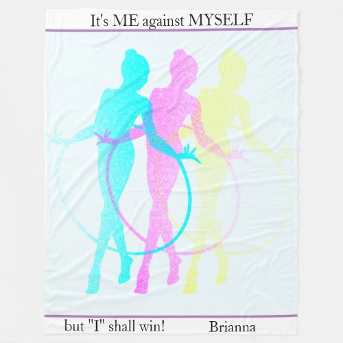 Rhythmic Gymnastics Reflections Me Myself  I  Fleece Blanket