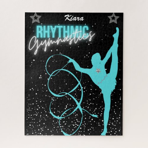 Rhythmic Gymnastics Ribbon and Stars   Jigsaw Puzz Jigsaw Puzzle