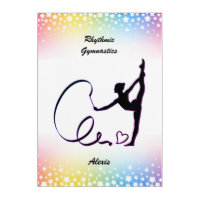 Rhythmic Gymnastics Ribbon Stars Acrylic Print
