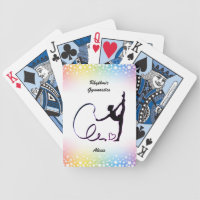 Rhythmic Gymnastics Ribbon Stars Bicycle Playing Cards