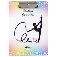Rhythmic Gymnastics Ribbon Stars Clipboard