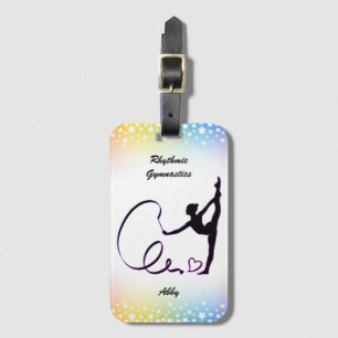 Rhythmic Gymnastics Ribbon Stars Luggage Tag