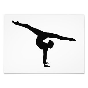 Rhythmic Gymnastics Silhouette Photo Print