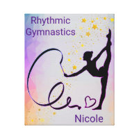 Rhythmic Gymnastics Stretched Canvas Print