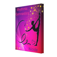 Rhythmic Gymnastics Stretched Canvas Print
