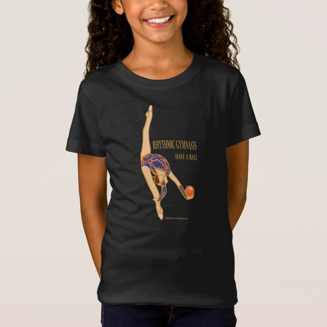 Rhythmic Gymnasts Have A Ball Girls Tank Top (Front)
