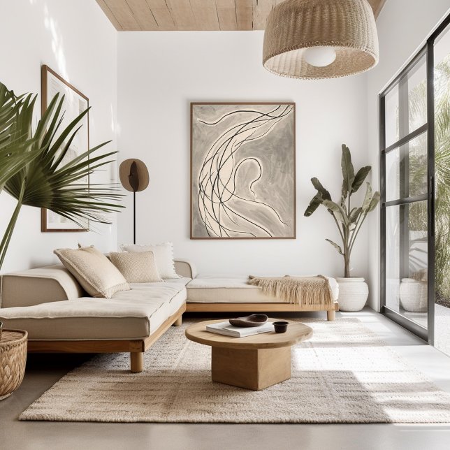 Rhythmic Lines | Abraham Walkowitz Framed Art (Creator Uploaded)