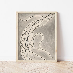 Rhythmic Lines Abraham Walkowitz Poster