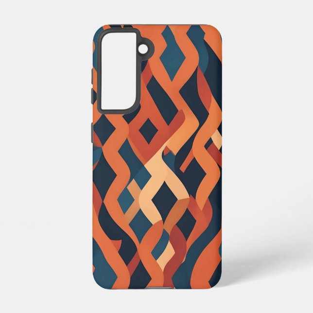 Rhythmic Pattern inspired by Carpet Weaving Samsung Galaxy Case (Back)