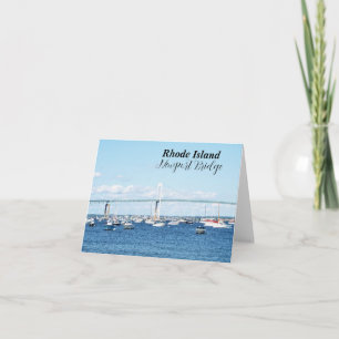RI Newport Bridge note card