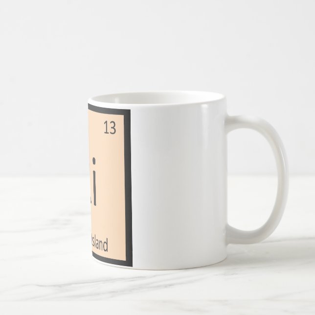 Ri - Rhode Island State Chemistry Periodic Table Coffee Mug (Right)