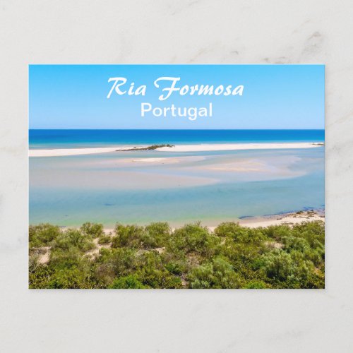 Ria Formosa in the Algarve in Portugal Postcard