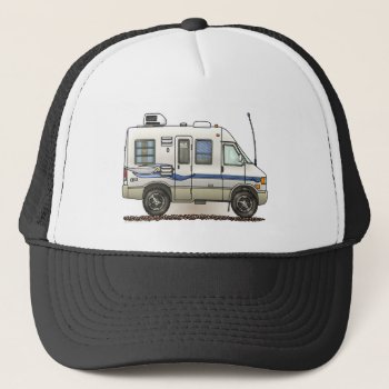 Rialta Winnebago Camper Rv Trucker Hat by art1st at Zazzle