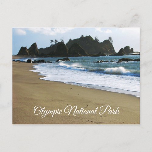 Rialto Beach Olympic National Park Washington Postcard