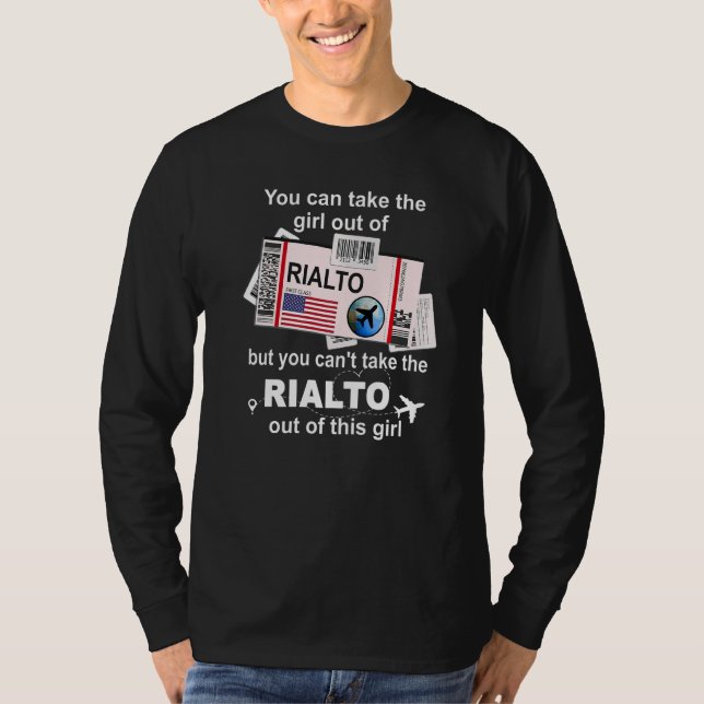 Rialto Boarding Pass  Rialto Girl T-Shirt (Front)