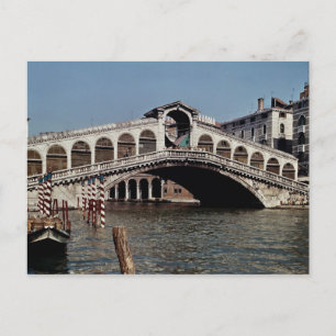 Rialto Bridge, begun 1588 Postcard