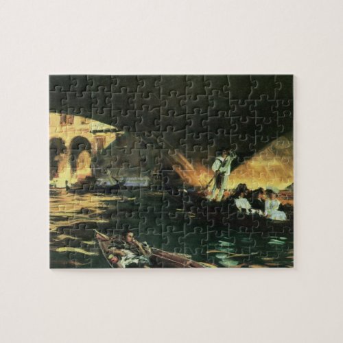 Rialto Bridge Grand Canal by John Singer Sargent Jigsaw Puzzle