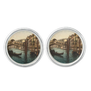 Rialto Bridge I, Venice, Italy Cufflinks