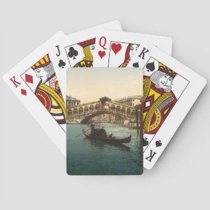 Rialto Bridge I, Venice, Italy Poker Cards