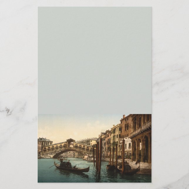 Rialto Bridge I, Venice, Italy Stationery (Front)