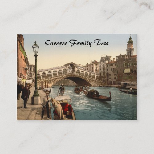 Rialto Bridge II Venice Italy Business Card