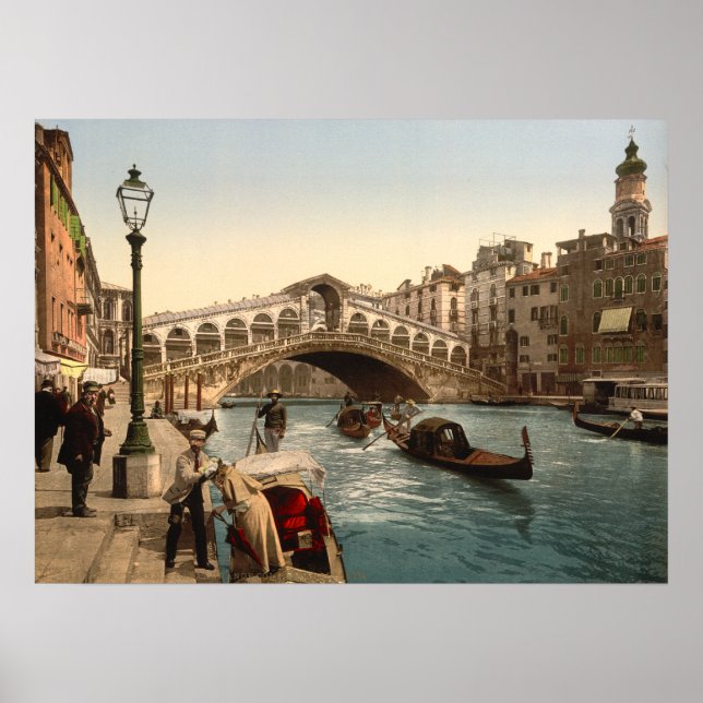 Rialto Bridge II, Venice, Italy Poster (Front)