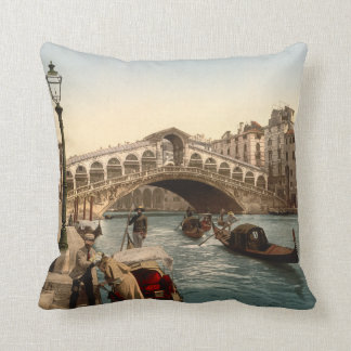 Rialto Bridge II, Venice, Italy Throw Pillow