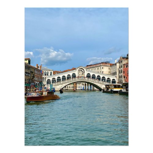 Rialto Bridge in Venice Italy Photo Print