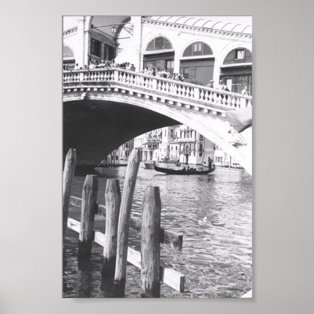 Rialto Bridge Venice Italy Grand Canal Poster (Front)