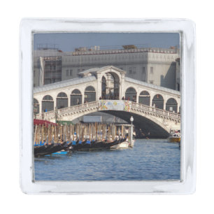Rialto Bridge Venice Italy Silver Finish Lapel Pin