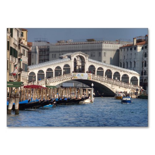 Rialto Bridge Venice Italy Table Number