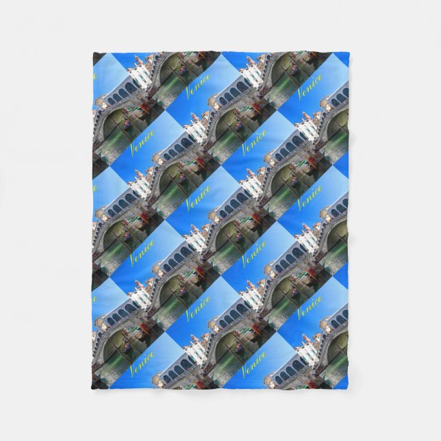 Rialto Bridge Venice - Pro Photo Fleece Blanket (Front)