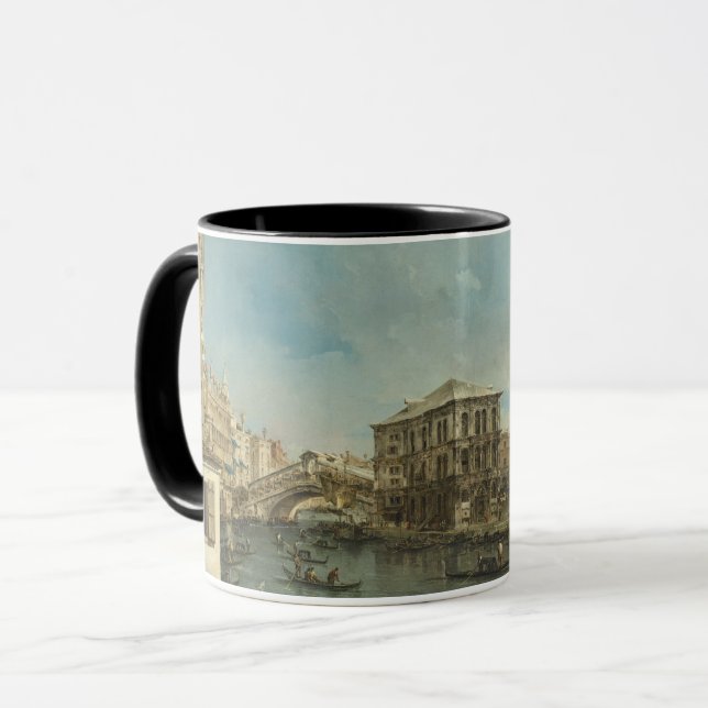 Rialto Bridge with Palazzo dei Camerlenghi Mug (Front Left)
