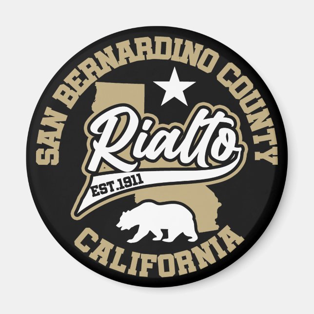Rialto,California Magnet (Front)