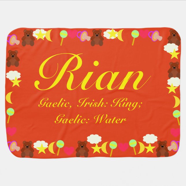 Rian Baby Blanket Template (Horizontal)