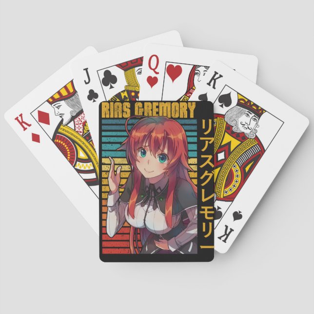 Rias Gremory  Poker Cards (Back)