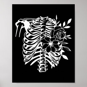 Rib Cage Flower Easy Halloween Costume 1 Poster
